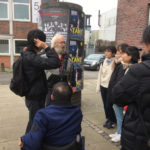 ホームレスインタビュー中